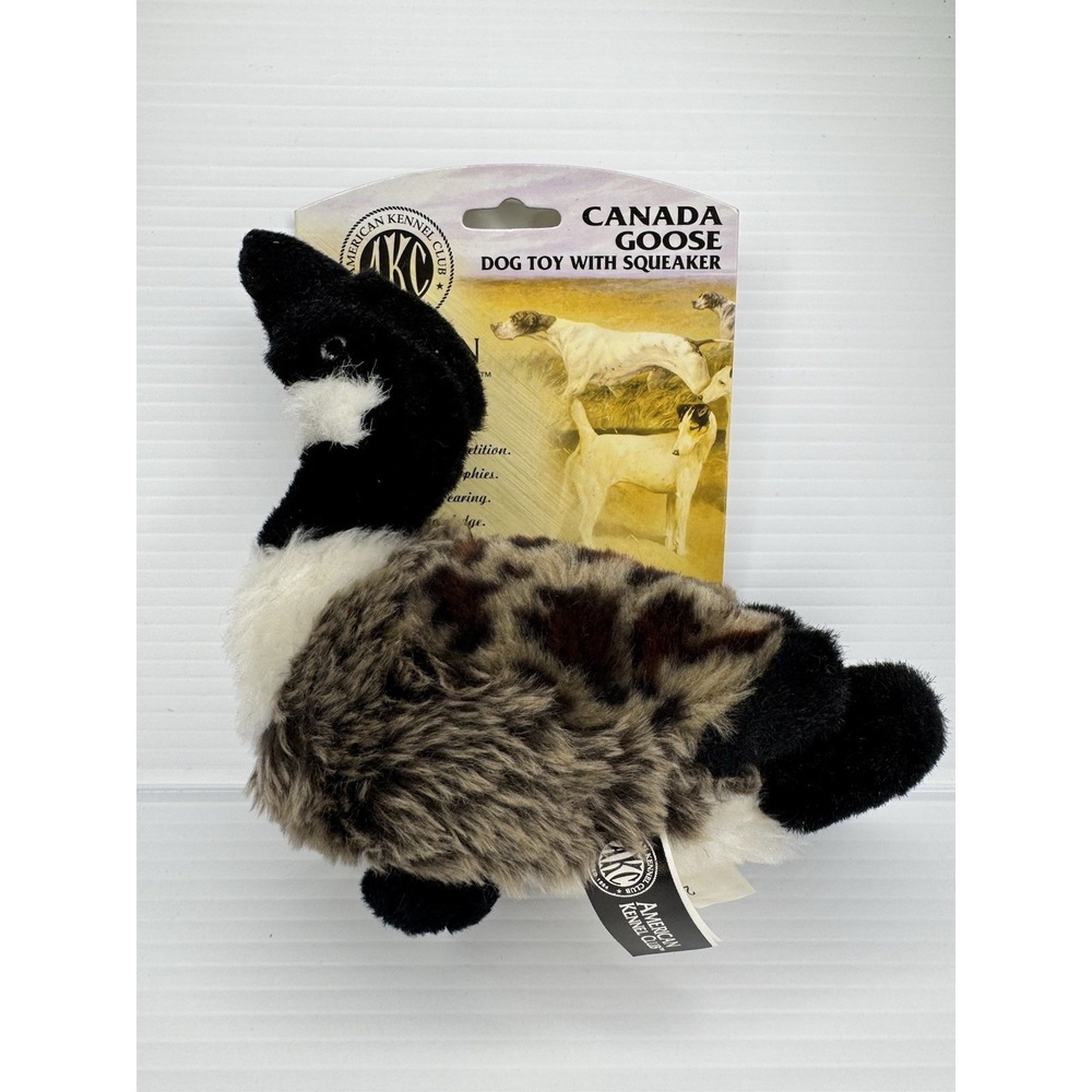 American Kennel Club AKC Canada Goose Plush Dog Toy With Squeaker Bird Hunting